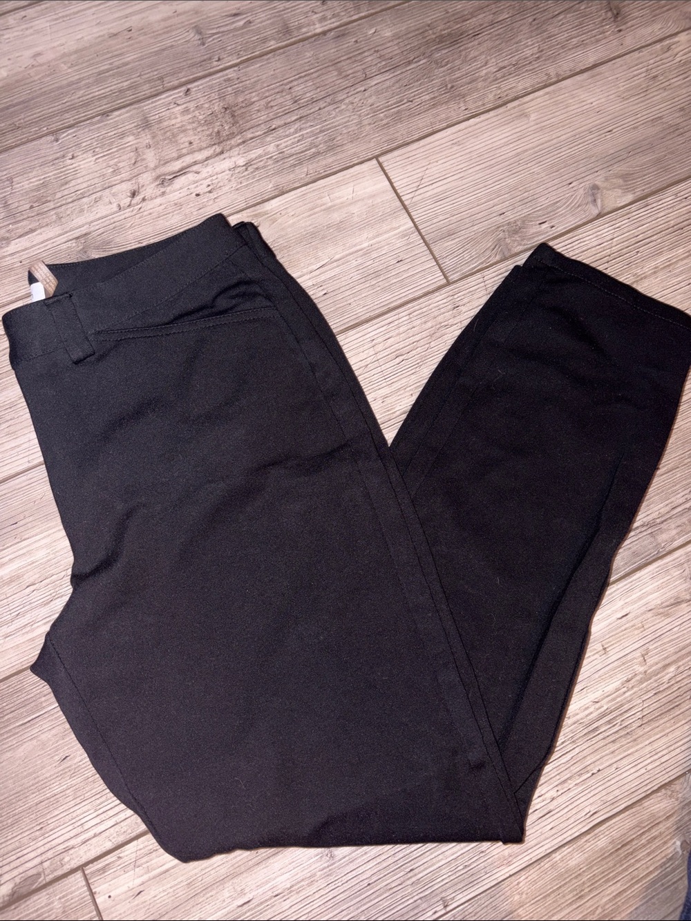 Calvin Klein Black Ponte Knit Straight-Leg Pants 4